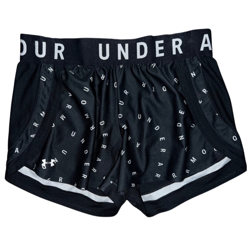 Under Armour Women’s Training Shorts Black and White Pockets Size Medium